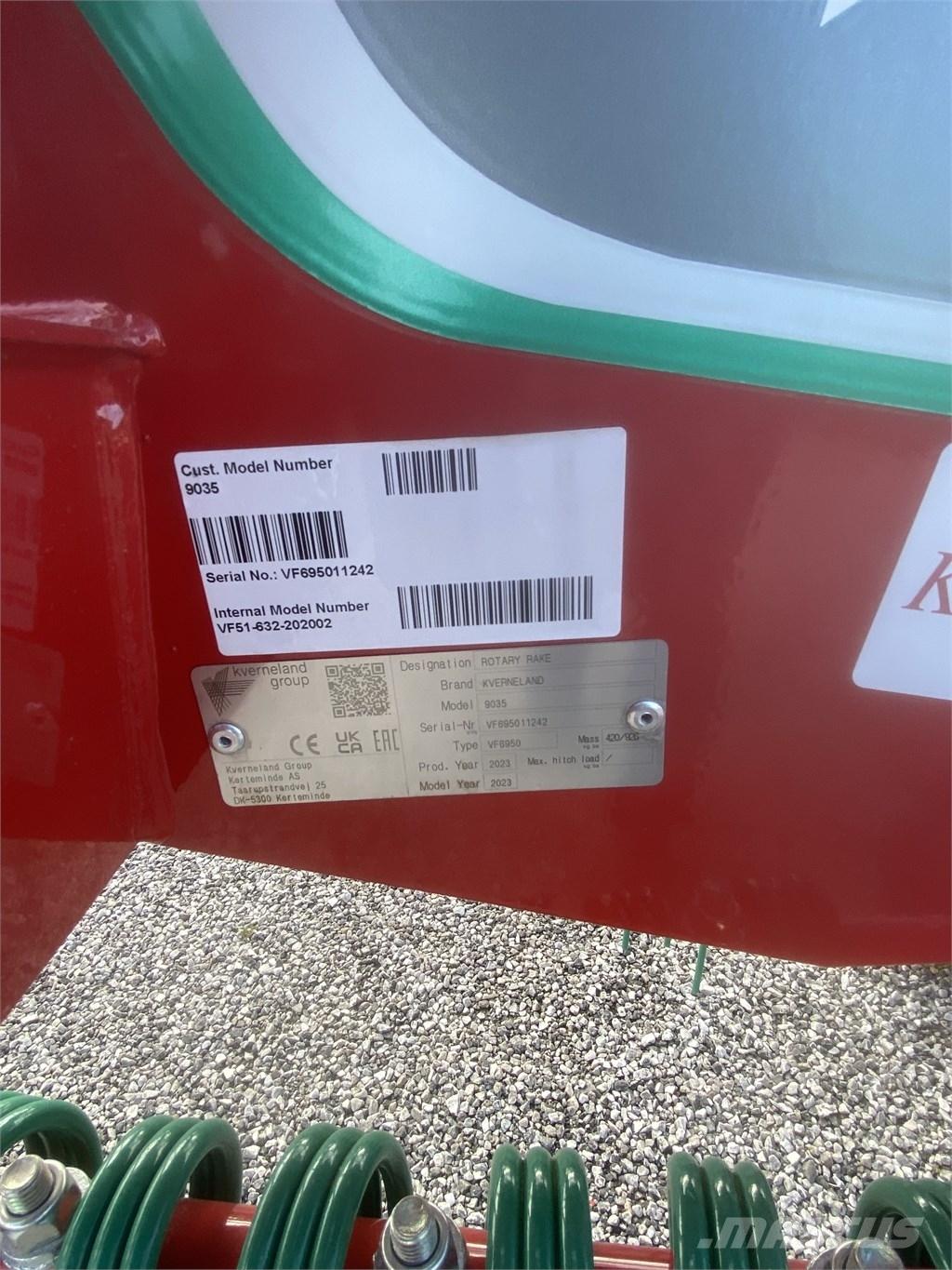 Kverneland 9035 Riadkovače