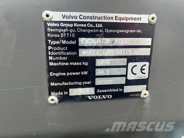 Volvo EC 60 E Mini rýpadlá < 7t
