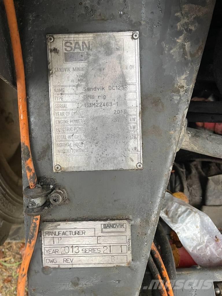 Sandvik DC125R Povrchové vrtné súpravy