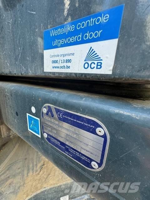 Hyundai HX 160 Pásové rýpadlá