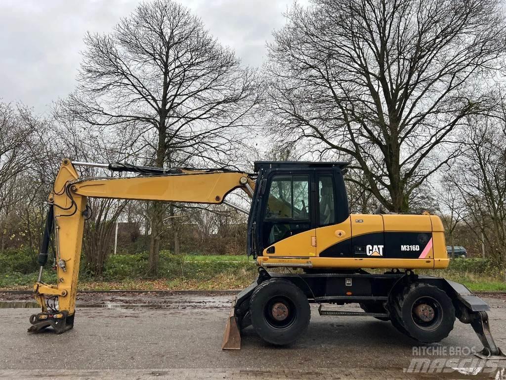 CAT M316D Kolesové rýpadlá