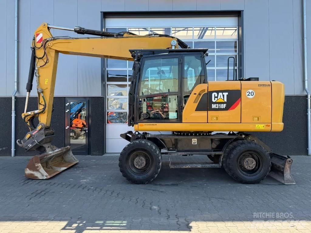 CAT M318F Kolesové rýpadlá