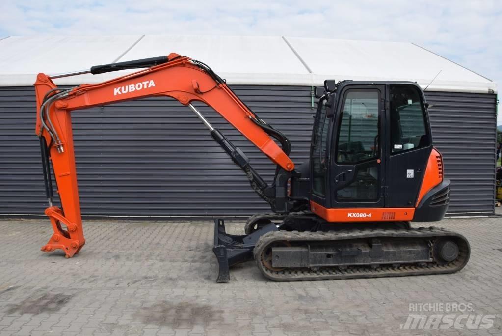 Kubota KX 080-4 Midi rýpadlá 7 t - 12 t