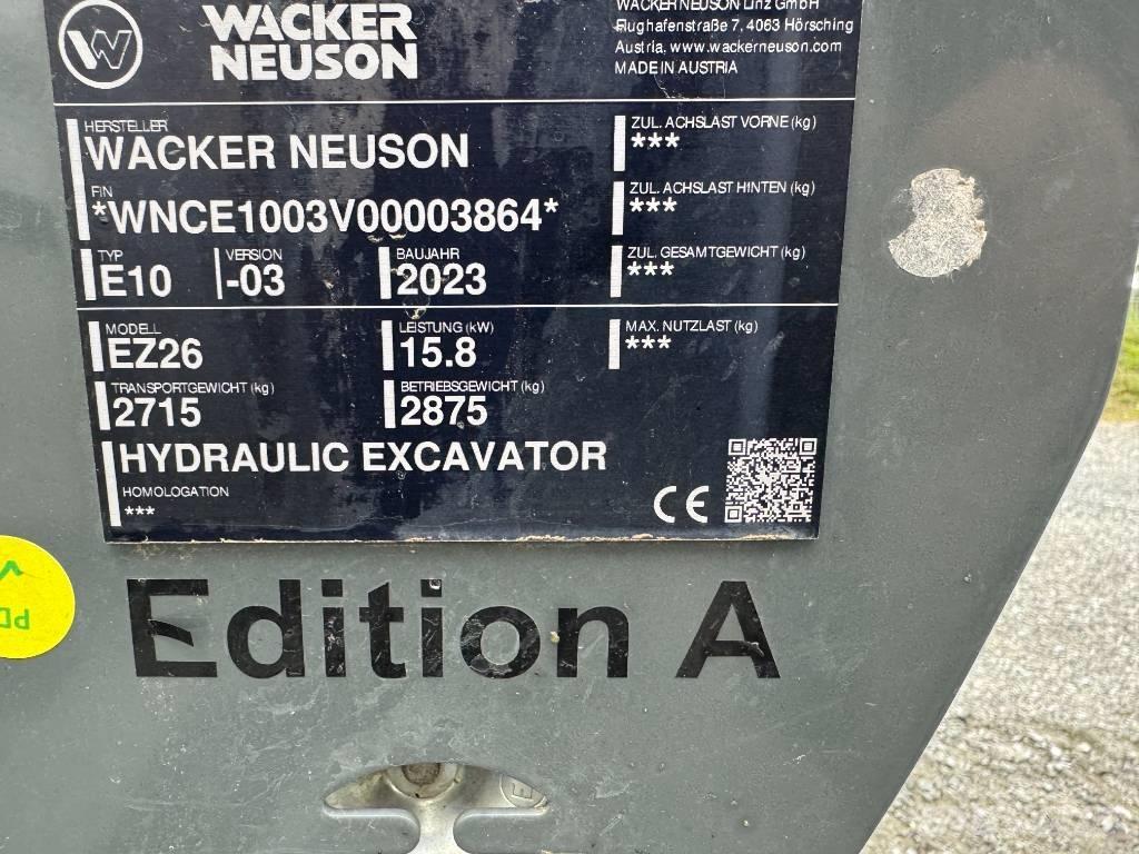 Wacker Neuson EZ26 Pásové rýpadlá