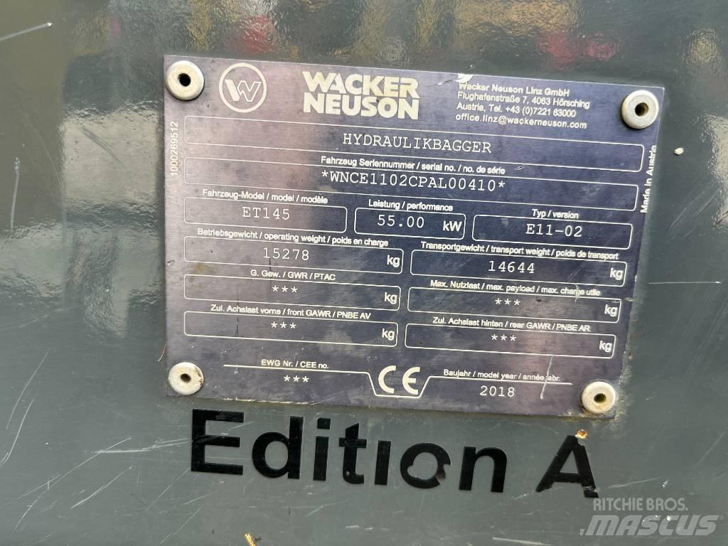 Wacker Neuson ET 145 Pásové rýpadlá