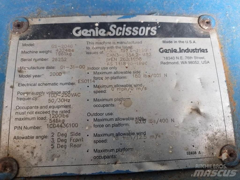 Genie GS2046 Nožnicové zdvíhacie plošiny