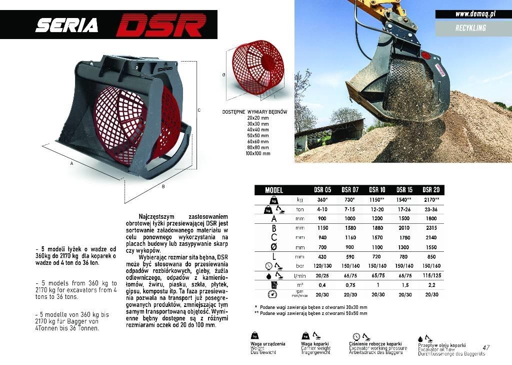  DEMOQ DSR15 Preosievacie lopaty