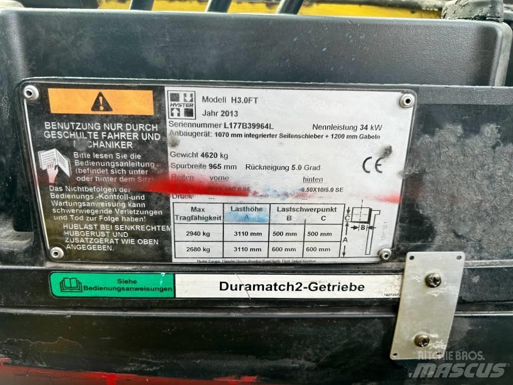 Hyster H 3.0 FT Dieselové vozíky
