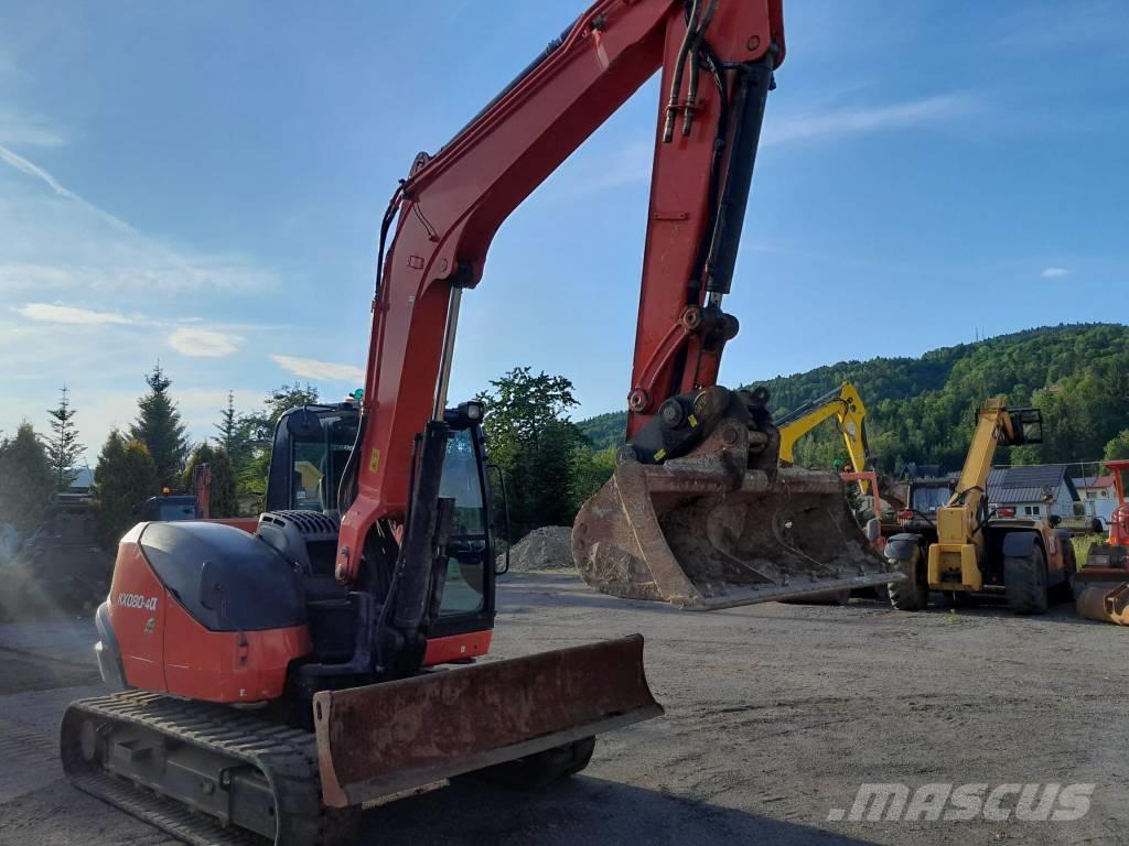 Kubota KX 080-4 Midi rýpadlá 7 t - 12 t