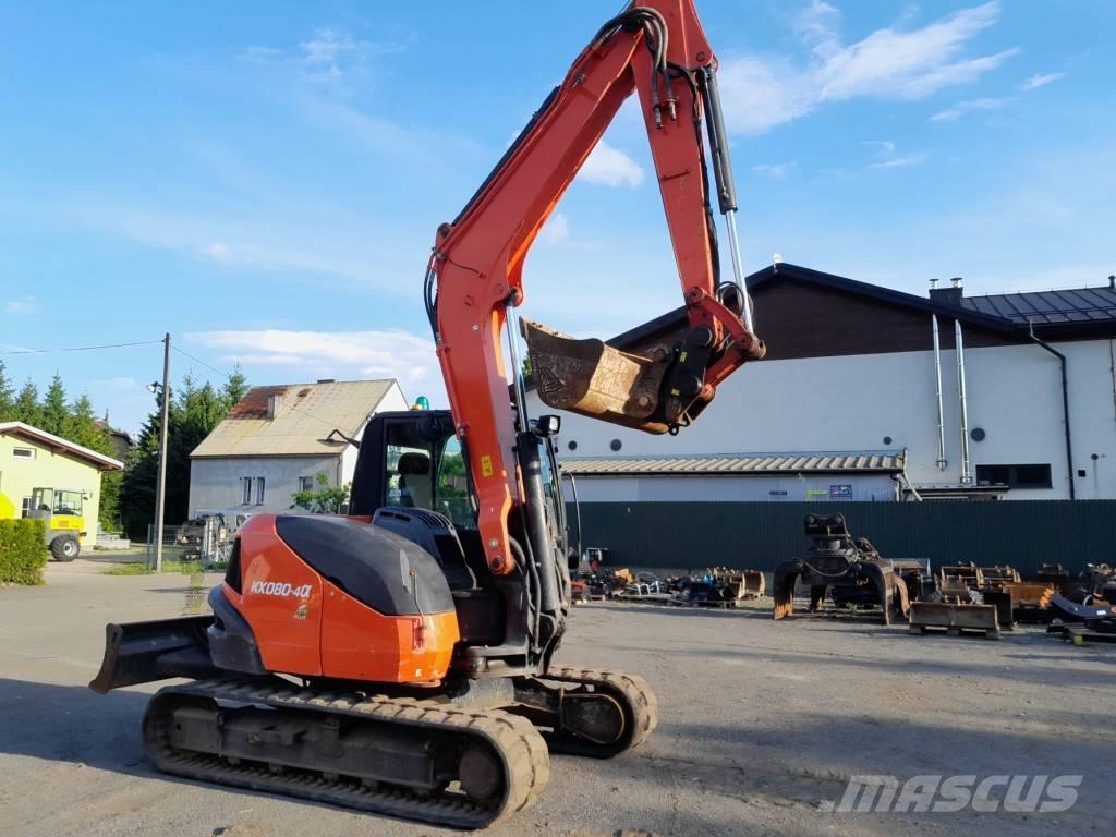 Kubota KX 080-4 Midi rýpadlá 7 t - 12 t