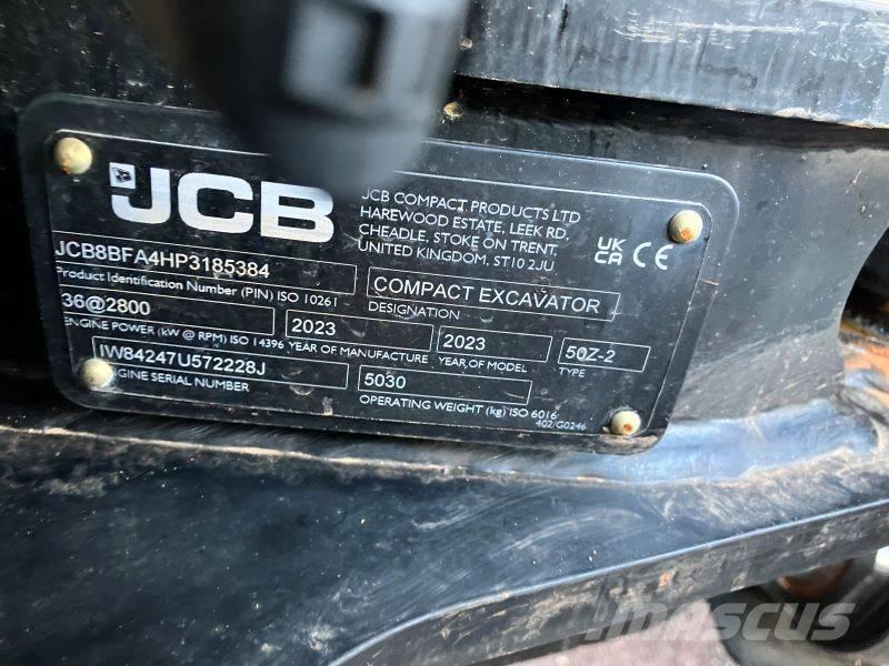 JCB 50 Z-2 Mini rýpadlá < 7t