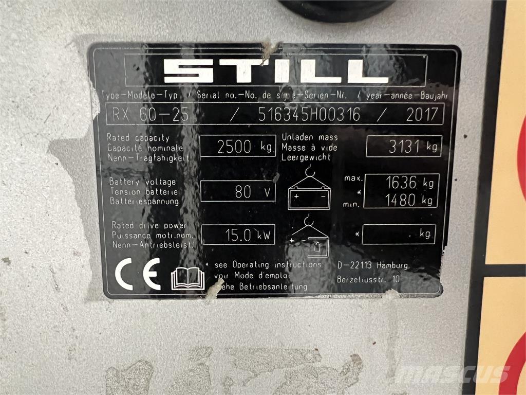 Still RX60-25 Akumulátorové vozíky