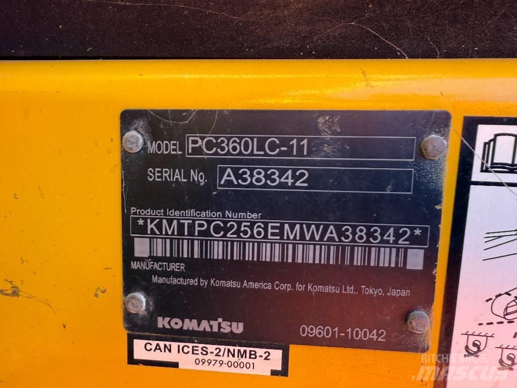 Komatsu PC360LC-11 Pásové rýpadlá