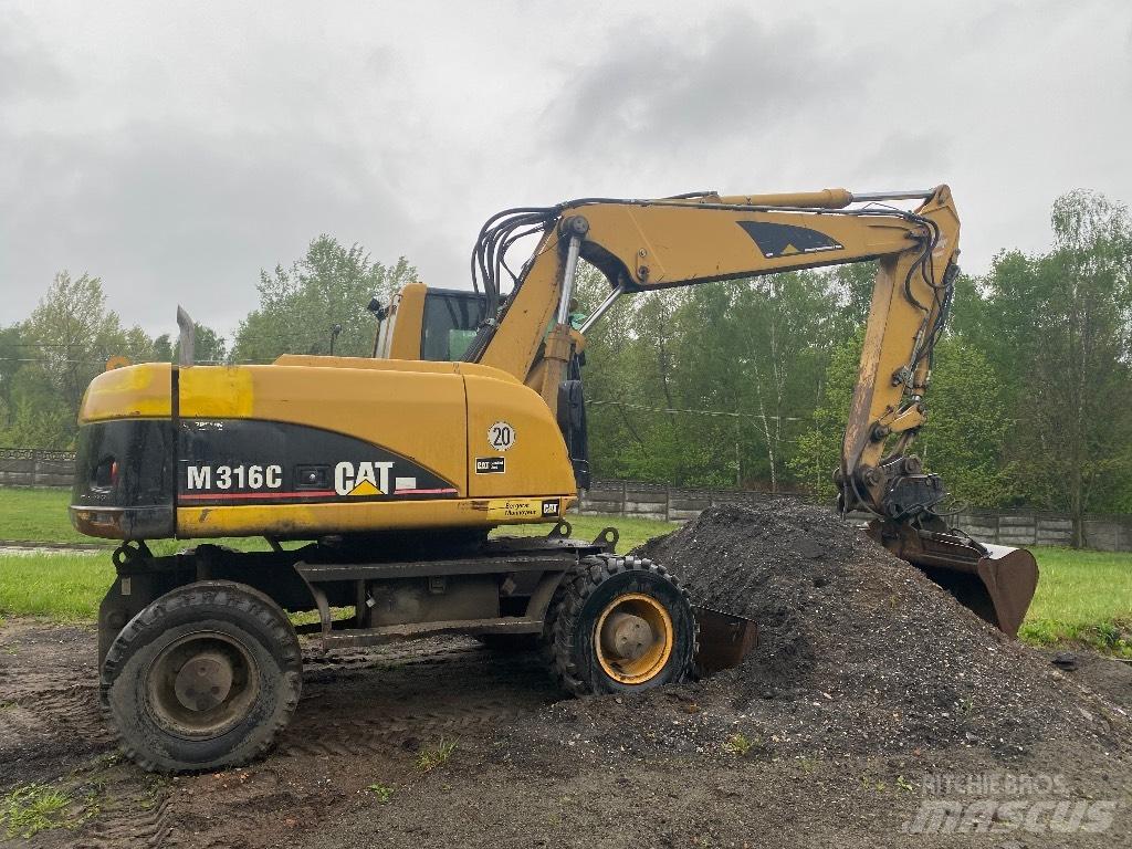 CAT M 316 C Kolesové rýpadlá