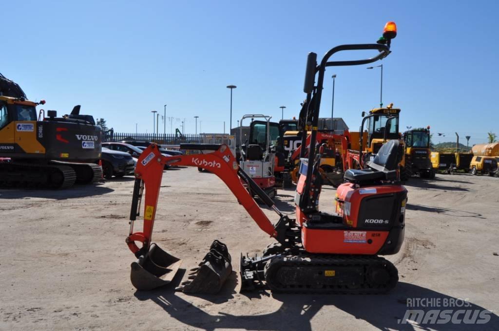 Kubota K 008-5 Mini rýpadlá < 7t
