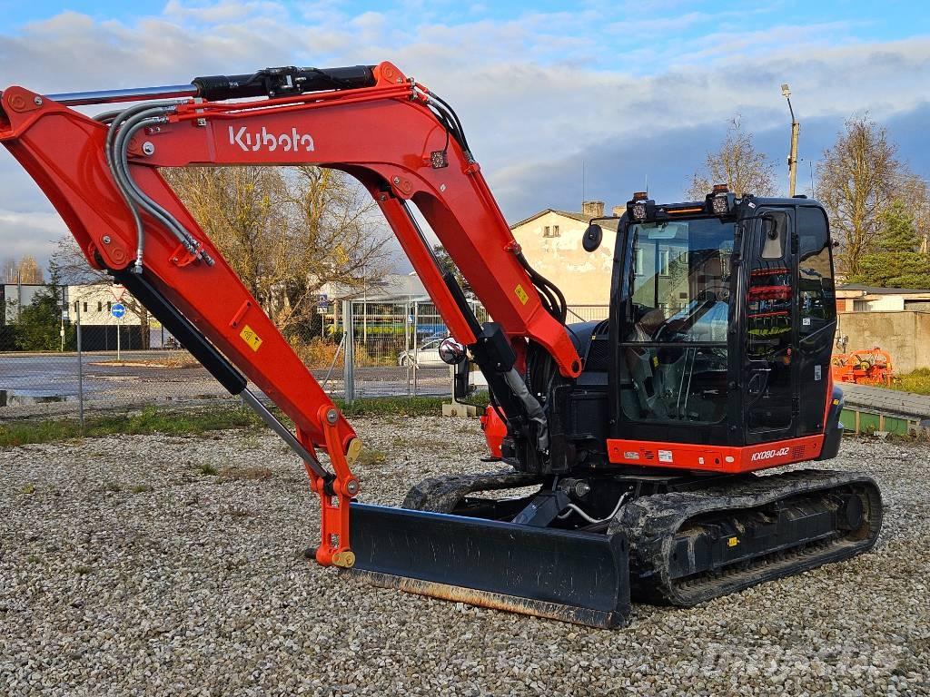 Kubota KX 080-4 Midi rýpadlá 7 t - 12 t
