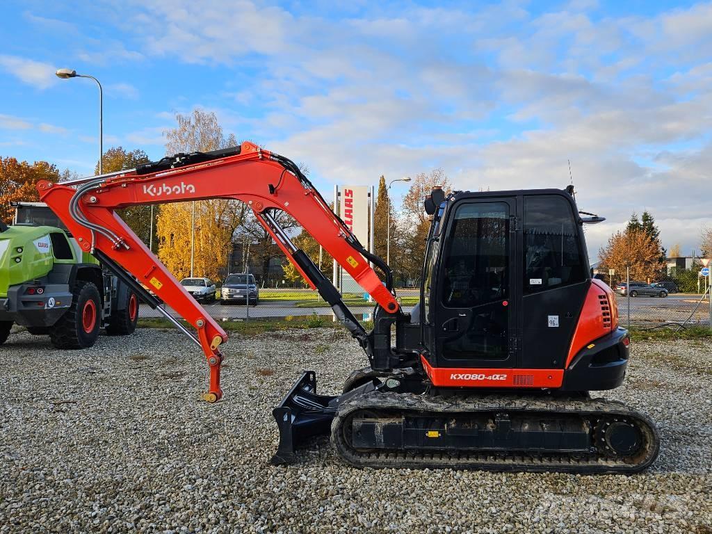 Kubota KX 080-4 Midi rýpadlá 7 t - 12 t