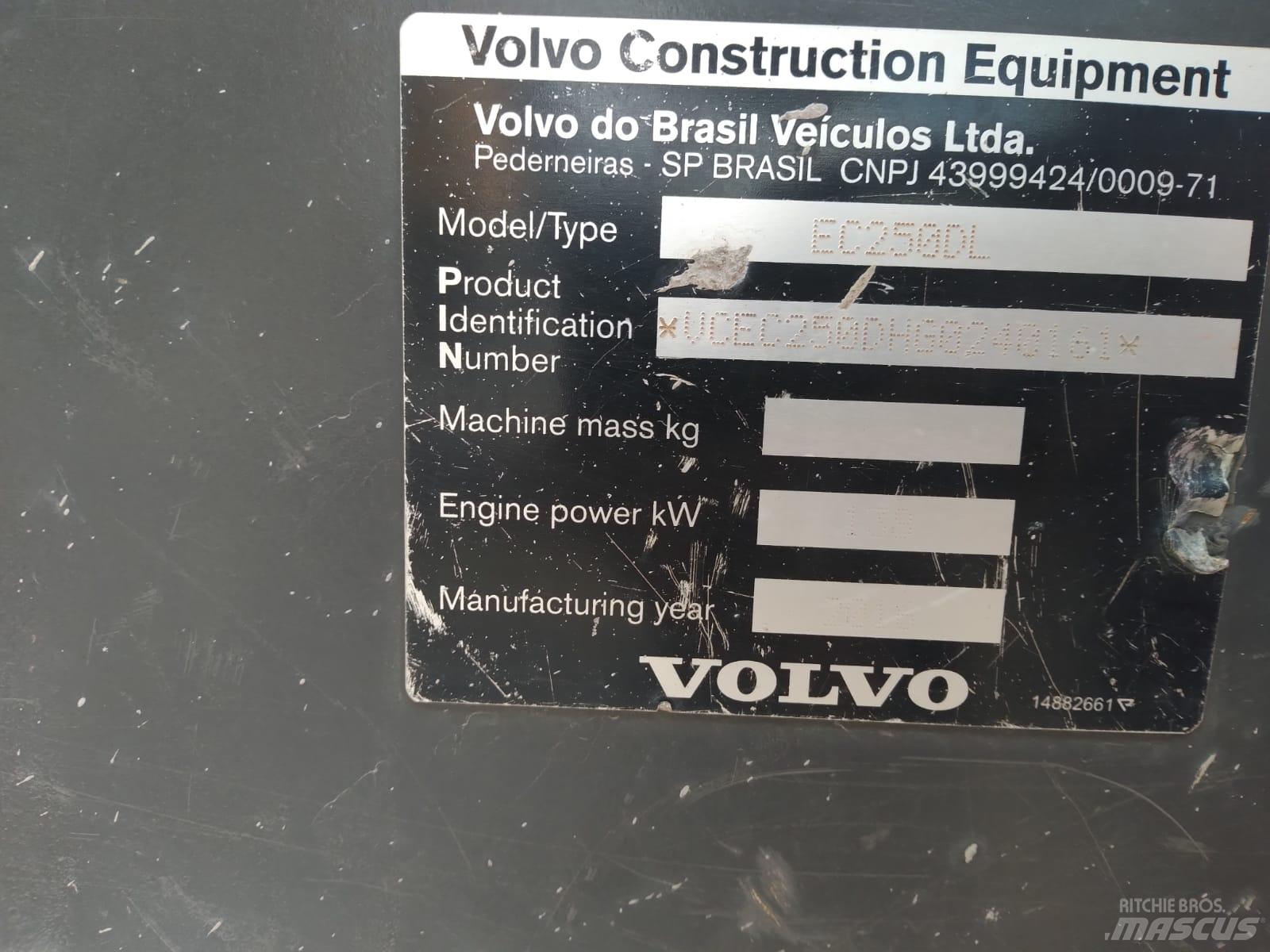 Volvo EC 250 D L Pásové rýpadlá