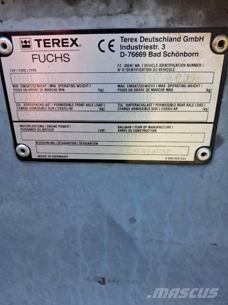 Fuchs MHL350E + Polyp Stroje pre manipuláciu s odpadom