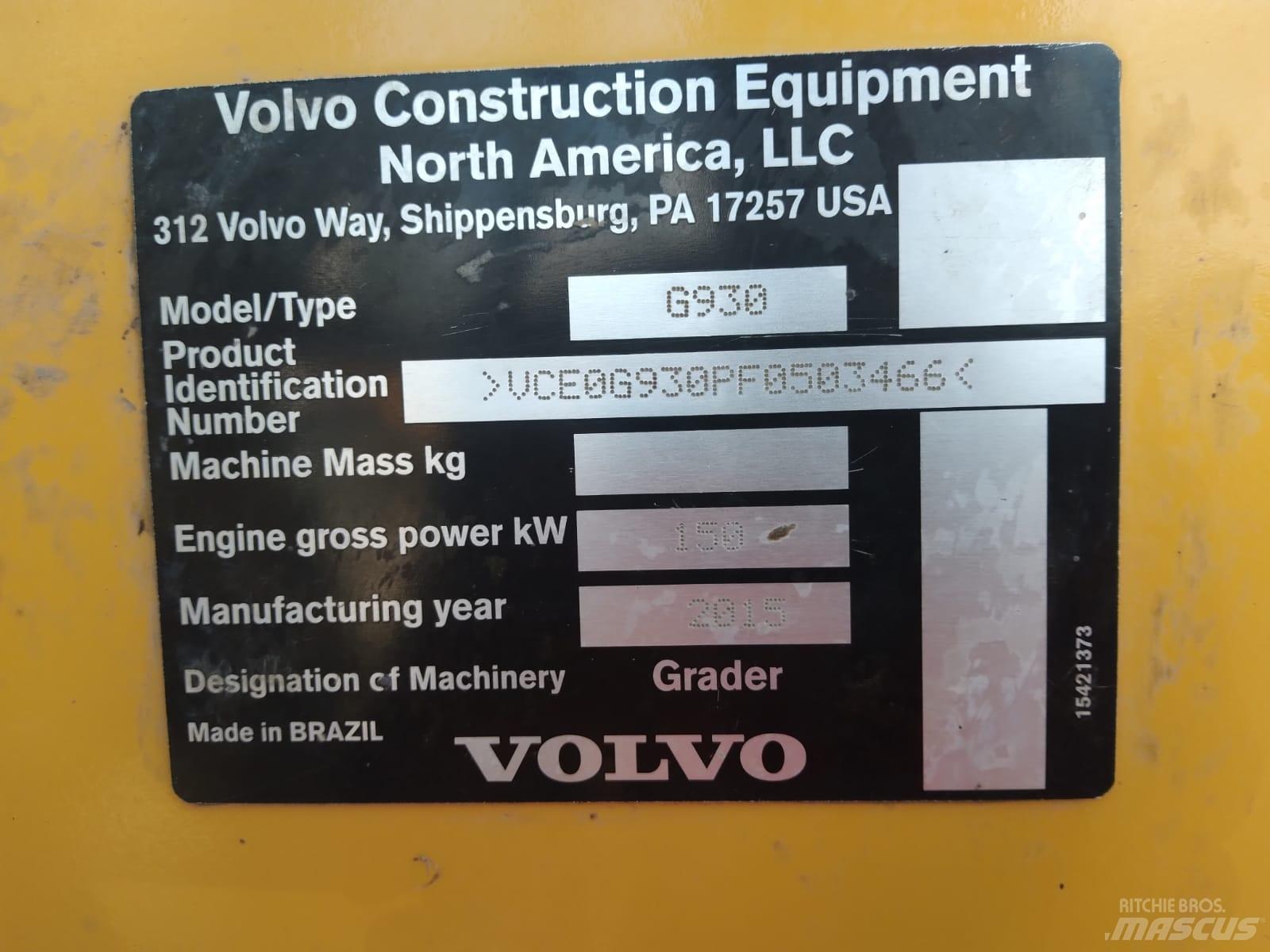 Volvo G 930 Grejdery