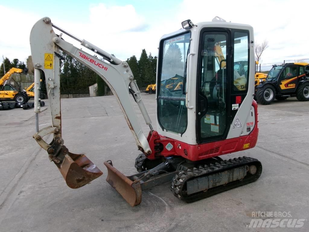 Takeuchi TB 216 Mini rýpadlá < 7t