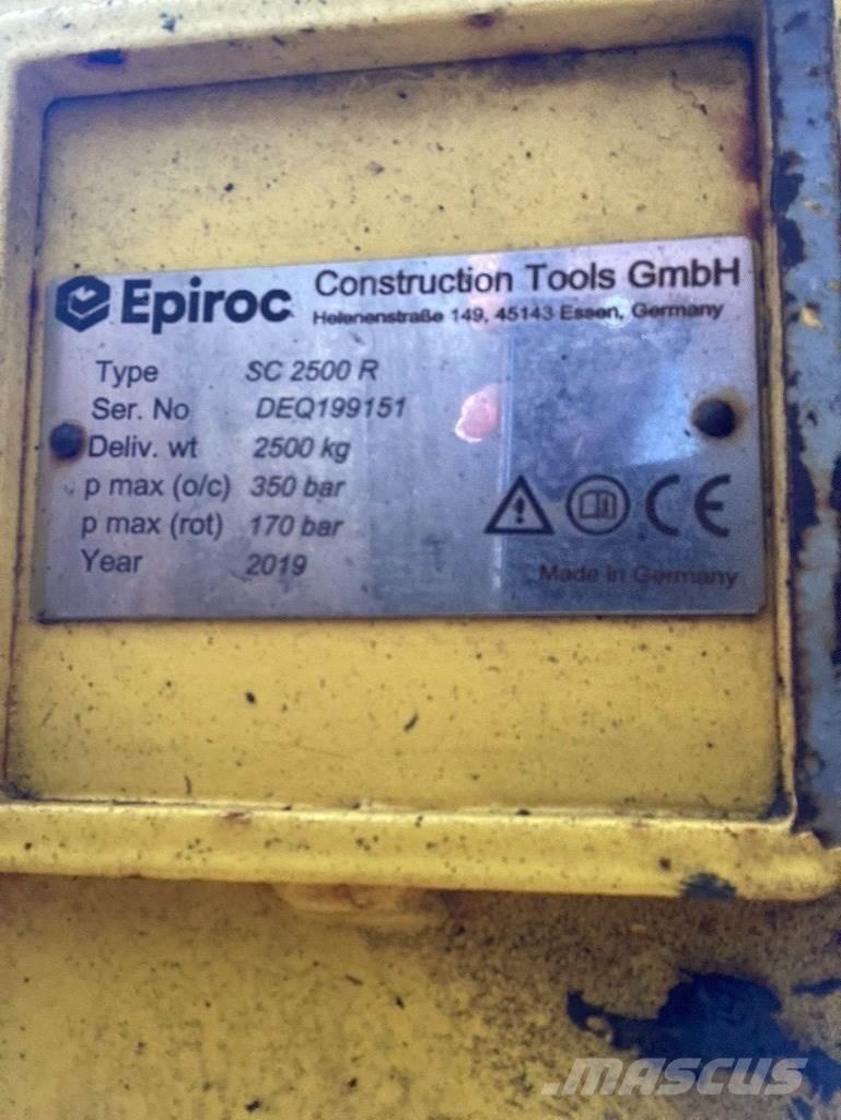 Epiroc SC2500 Frézy, nožnice