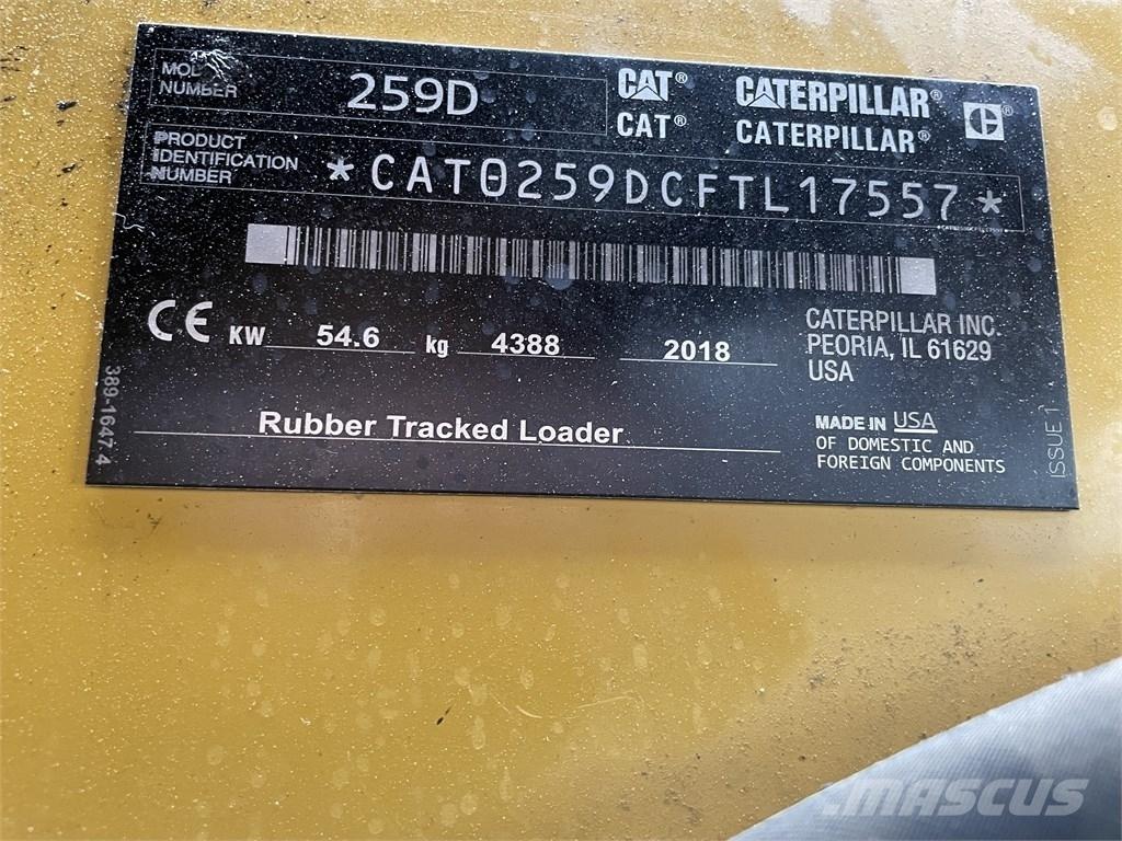 CAT 259D HF Šmykom riadené nakladače