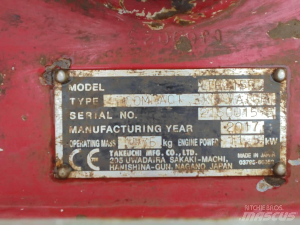 Takeuchi TB215R Mini rýpadlá < 7t
