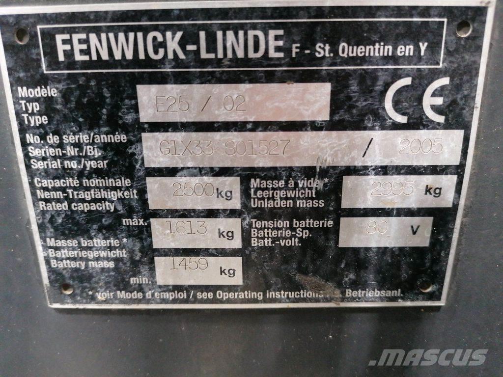 Linde E25/02 Akumulátorové vozíky