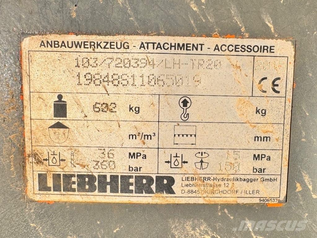 Liebherr LH-TR 20 Rýchlospojky
