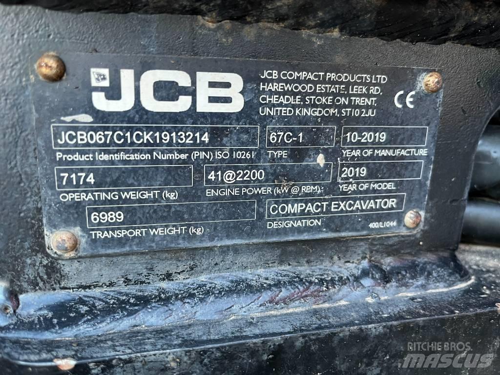 JCB 67 C Mini rýpadlá < 7t