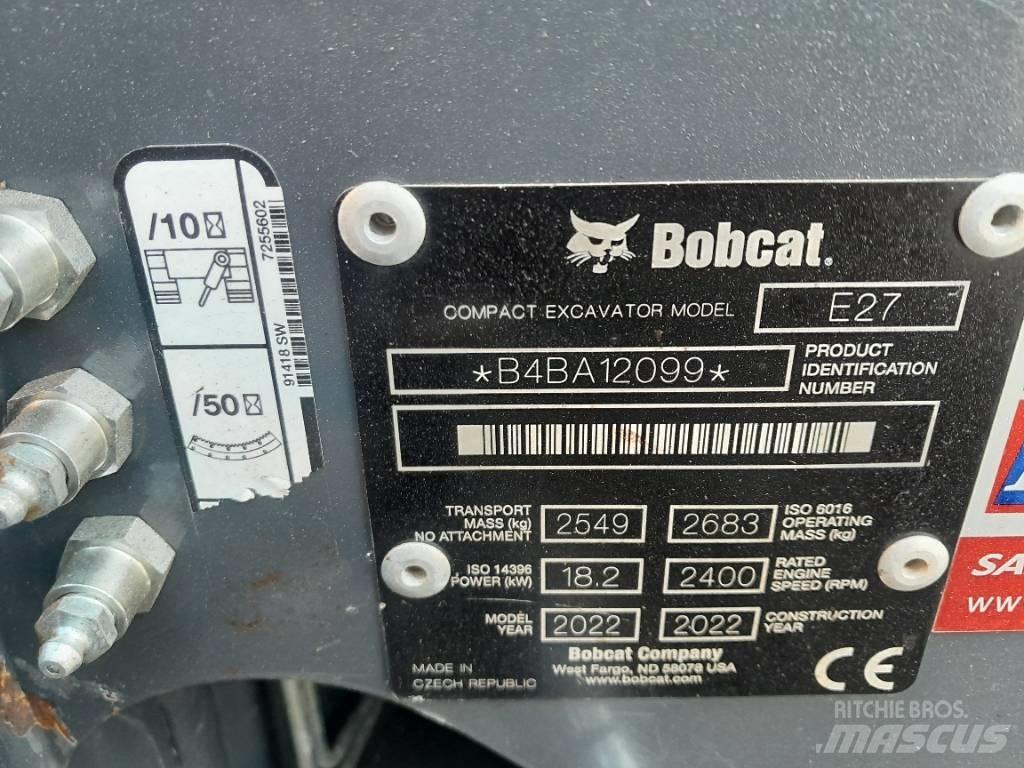 Bobcat E 27 Mini rýpadlá < 7t