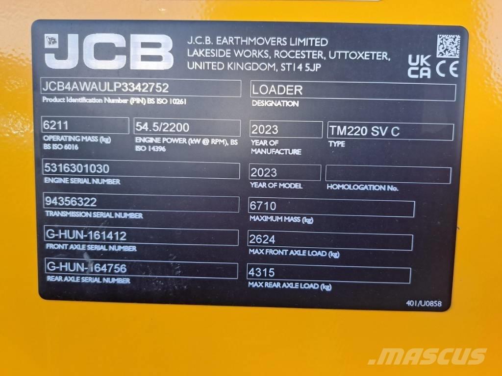 JCB TM 220 SV Kolesové nakladače
