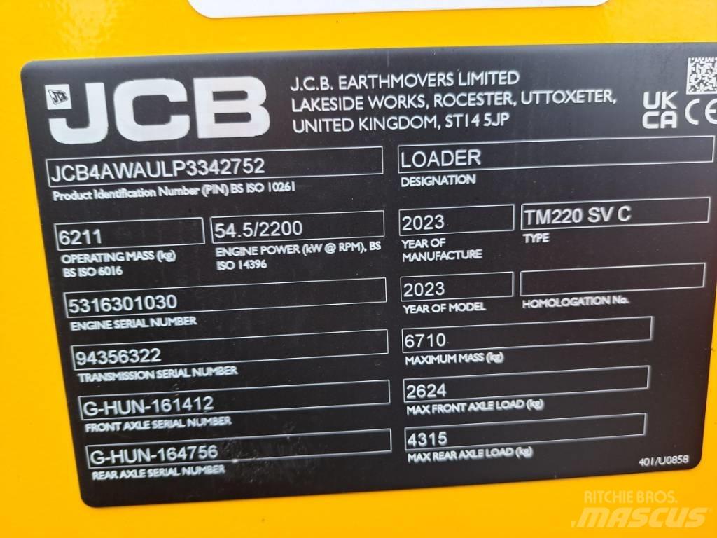 JCB TM 220 SV Kolesové nakladače