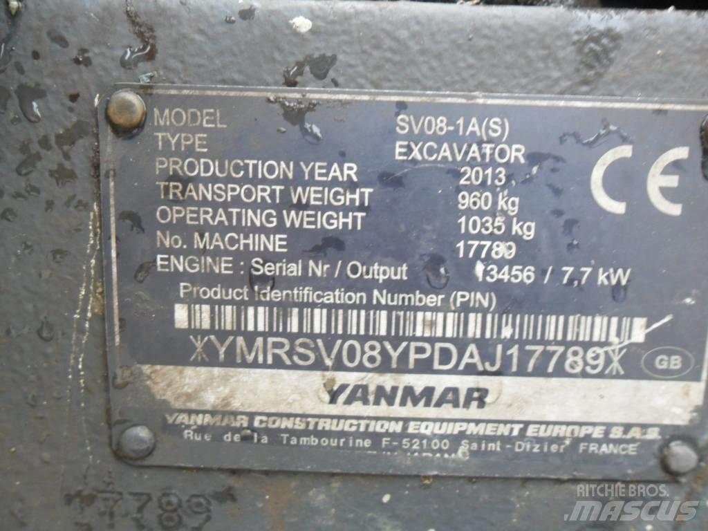 Yanmar SV 08 Mini rýpadlá < 7t