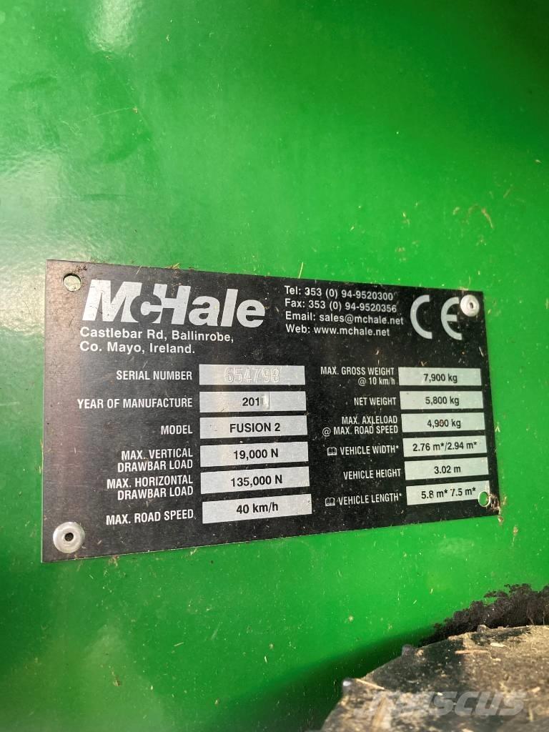 McHale Fusion 2 Lisy na okrúhle balíky