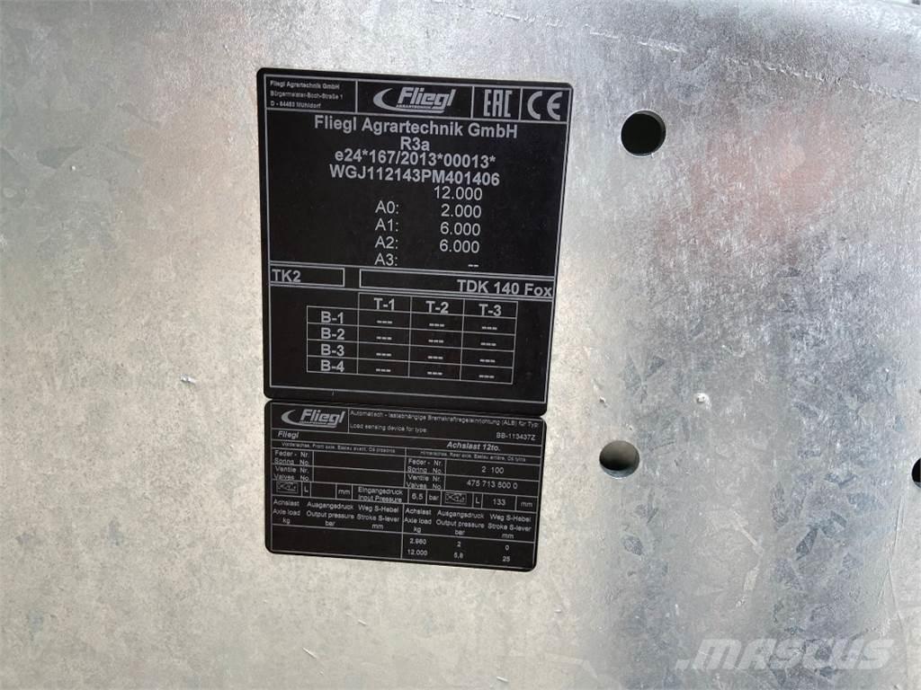 Fliegl TDK 140 FOX Ďalšie poľnohospodárske stroje