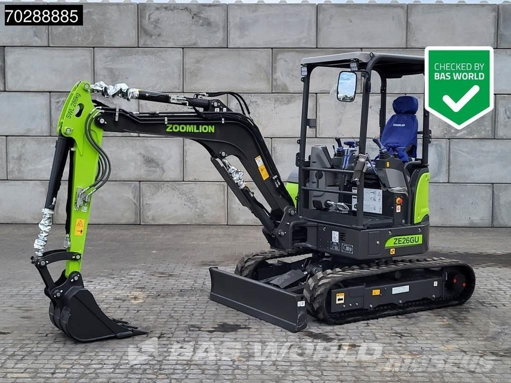 Zoomlion ZE26 GU Mini rýpadlá < 7t