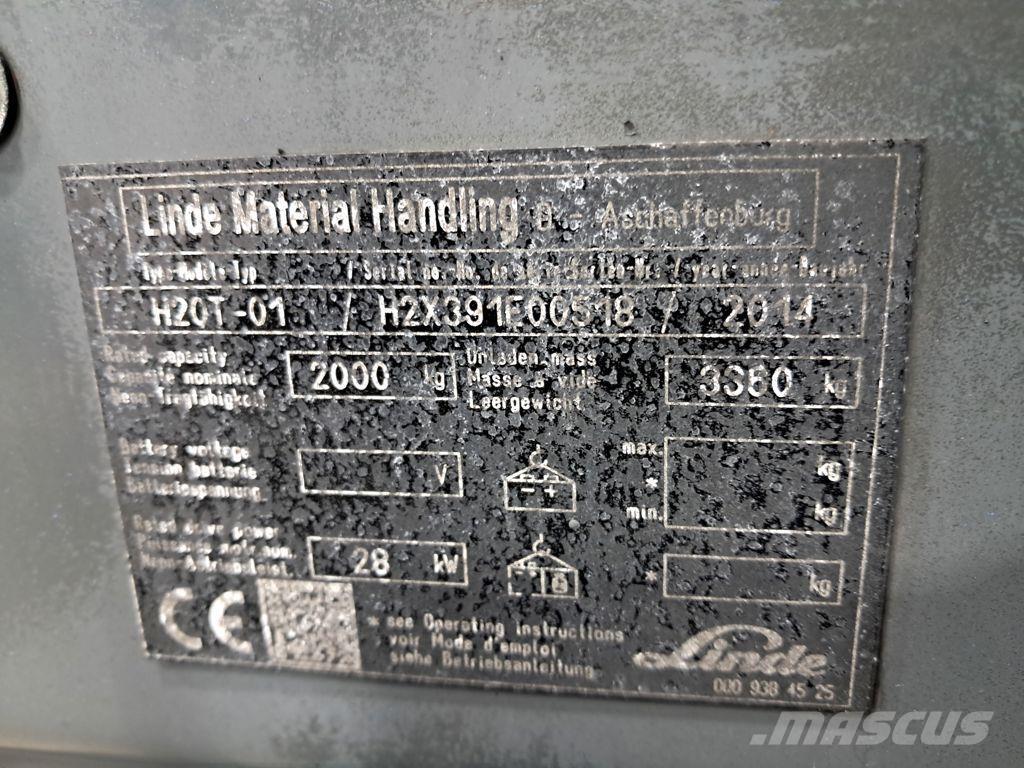 Linde H20T-01 LPG vozíky