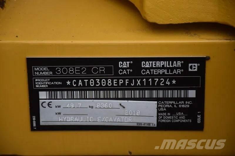 CAT 308 E2CR Midi rýpadlá 7 t - 12 t
