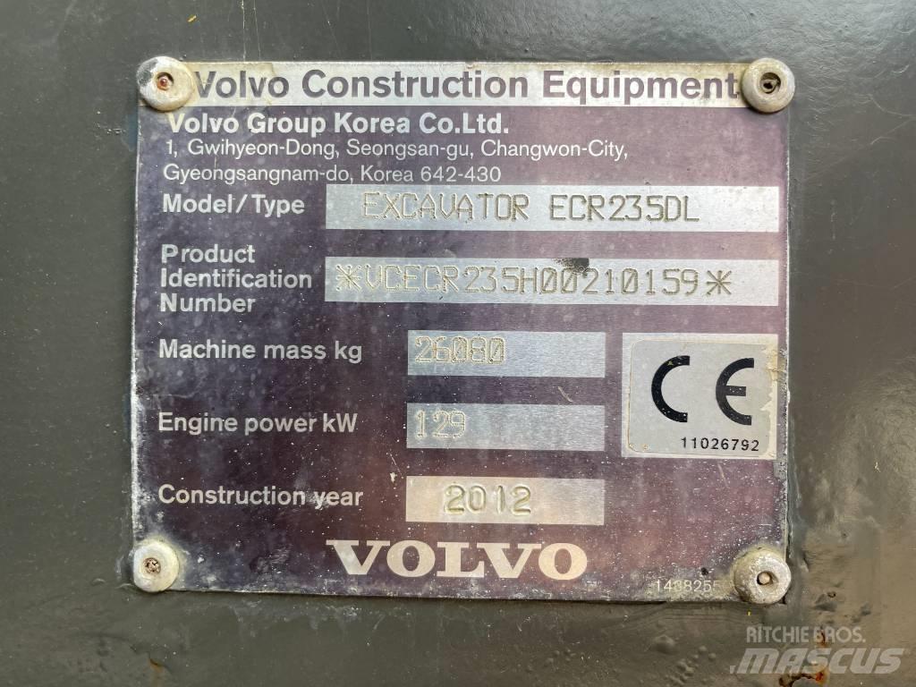 Volvo ECR 235 DL Pásové rýpadlá