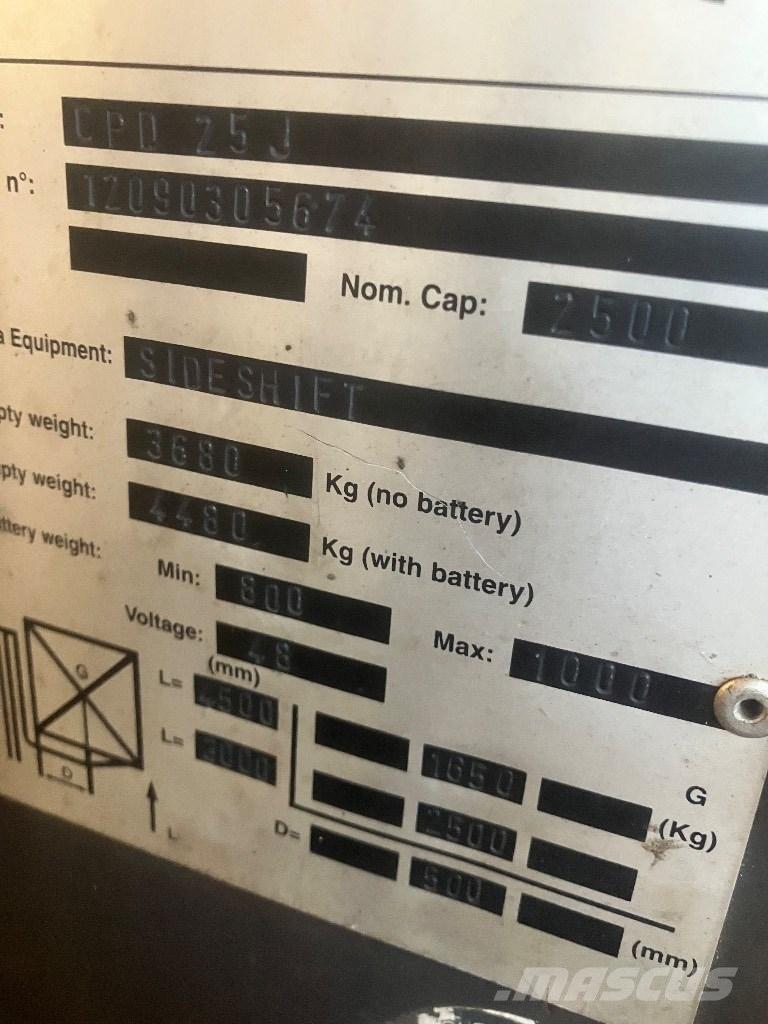 EP heftruck CPD25 Akumulátorové vozíky