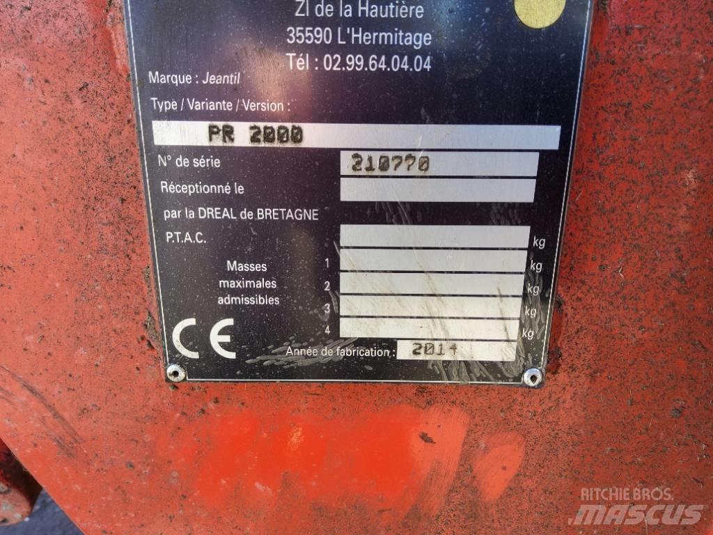 Jeantil PR 2000 Drviče a rezače balíkov