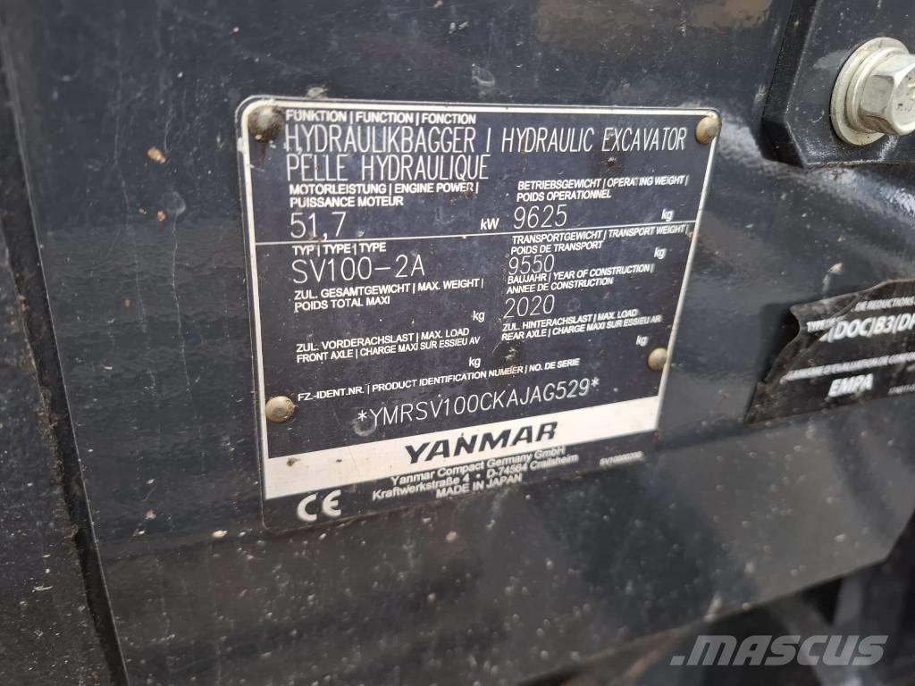Yanmar SV 100-2A Midi rýpadlá 7 t - 12 t