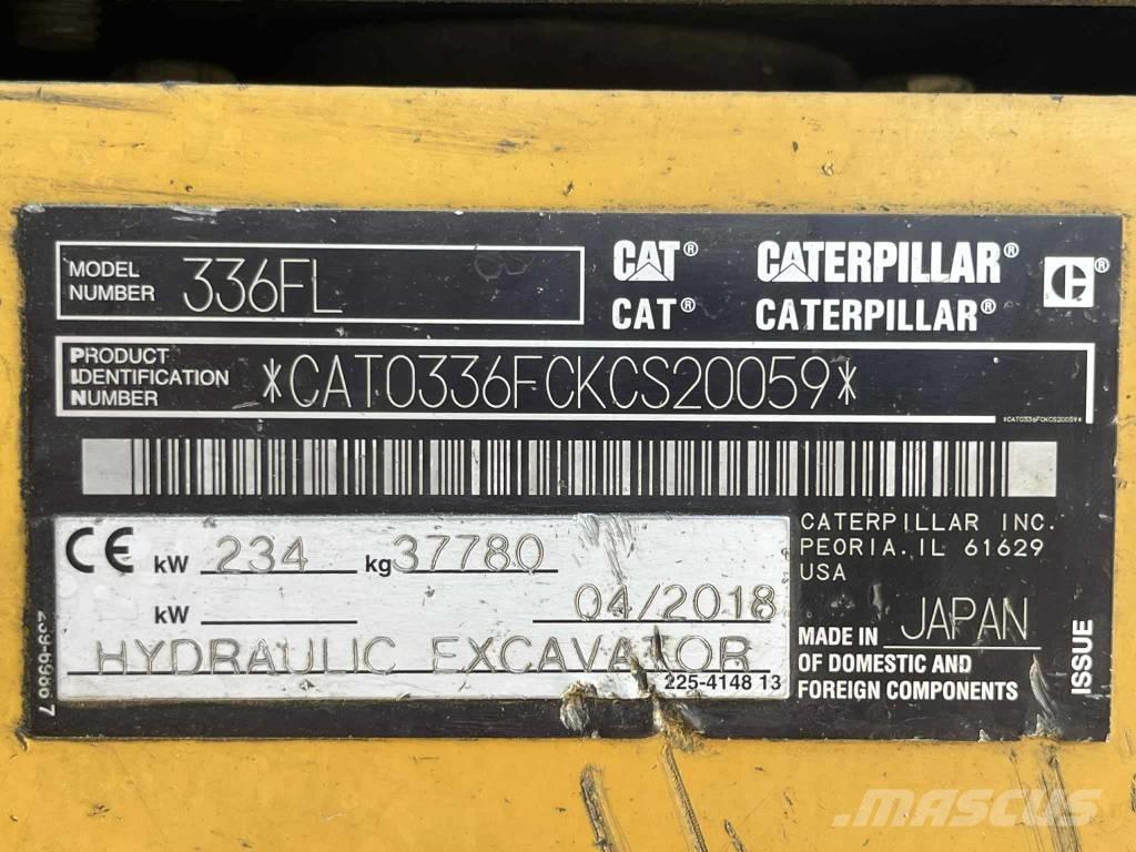 CAT 336 FL Pásové rýpadlá