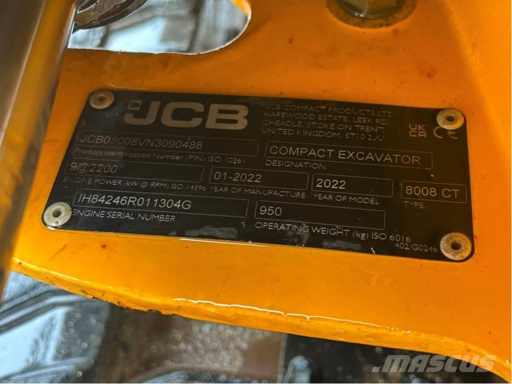 JCB MICRO 8008 Mini rýpadlá < 7t