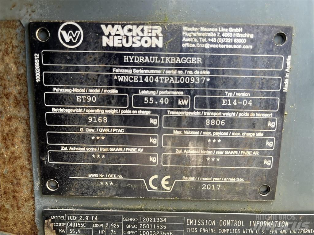 Wacker Neuson ET 90 Midi rýpadlá 7 t - 12 t