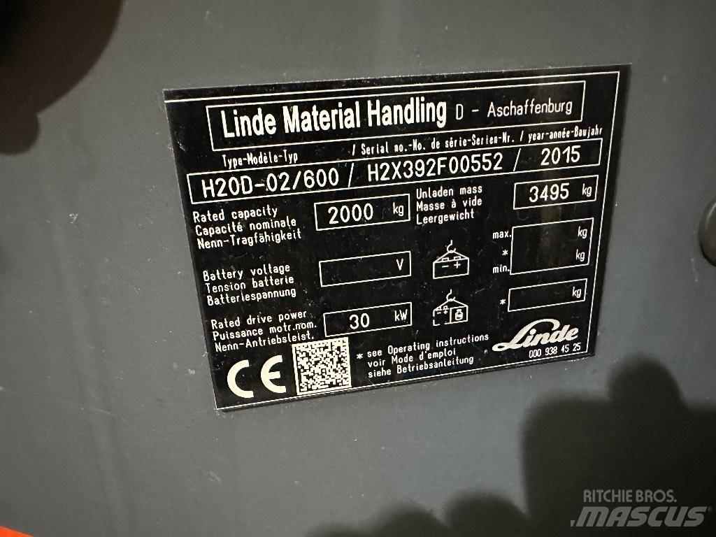 Linde H20D-02 Dieselové vozíky
