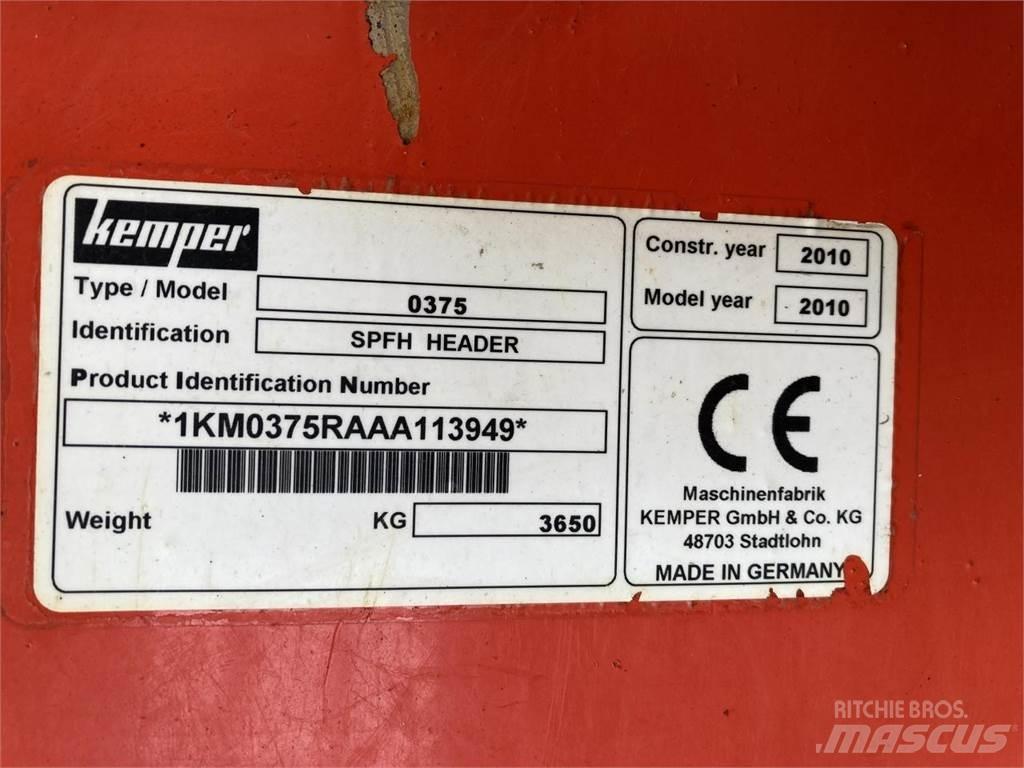 Kemper 375 Príslušenstvo a náhradné diely ku kombajnom