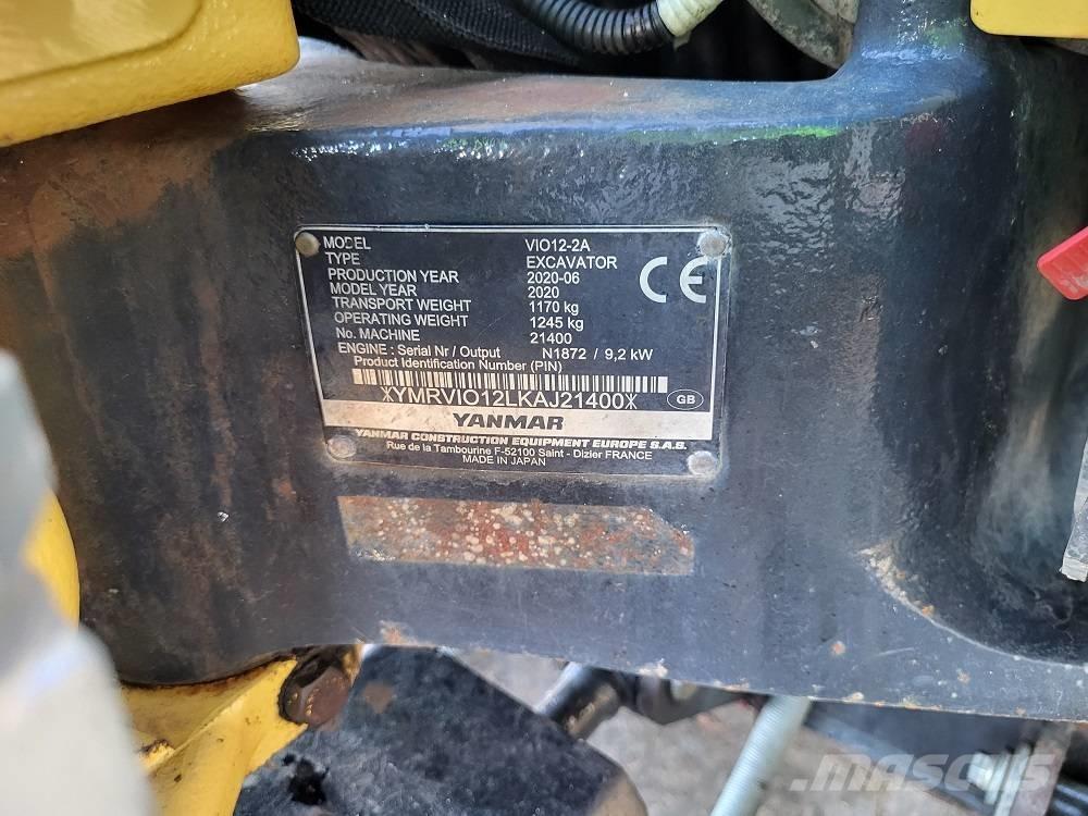 Yanmar Vio 12 Mini rýpadlá < 7t